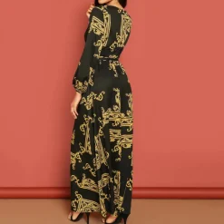 Bohemian Printed Maxi Dress J5795