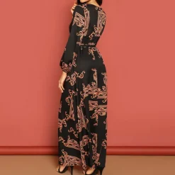 Bohemian Printed Maxi Dress J5795