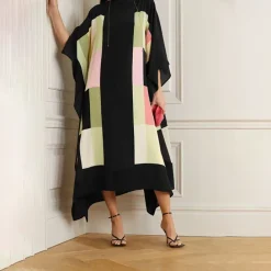 Chroma Craft Noir Silk Kaftan KAF0016
