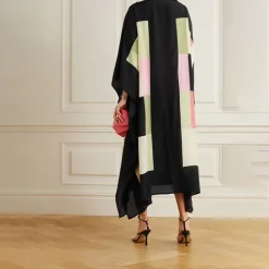 Chroma Craft Noir Silk Kaftan KAF0016