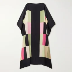 Chroma Craft Noir Silk Kaftan KAF0016