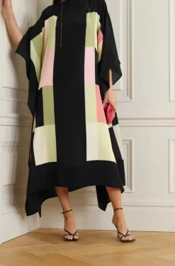 Chroma Craft Noir Silk Kaftan KAF0016