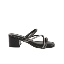 Cross Crystal Strappy Mule BDV 091