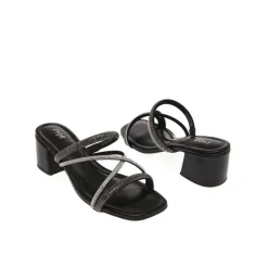 Cross Crystal Strappy Mule BDV 091