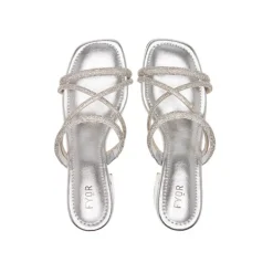 Cross Crystal Strappy Mule BDV 091