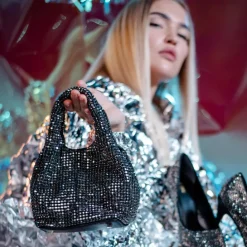 Crystal Mesh Shoulder Handbag TB 01