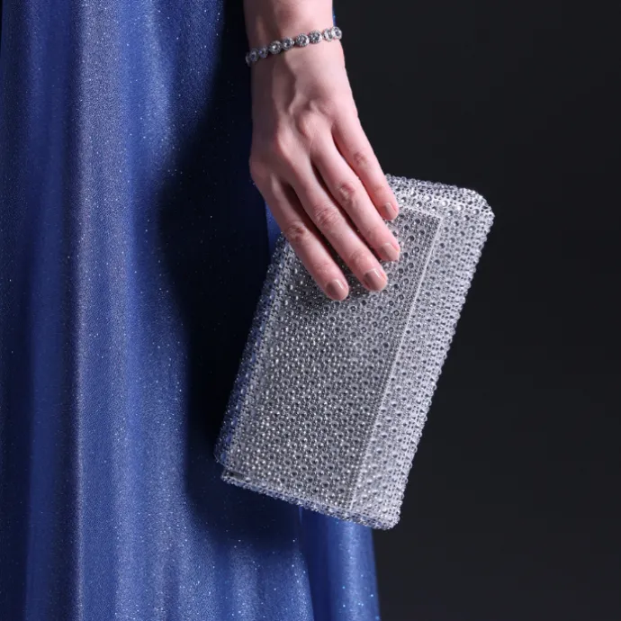 Crystals Adorned evening Bag AD 127