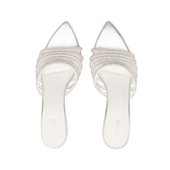Diamante Strap Mule Sandal BDV 080