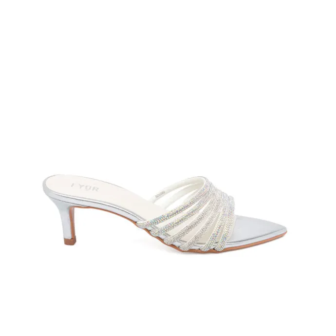 Diamante Strap Mule Sandal BDV 080