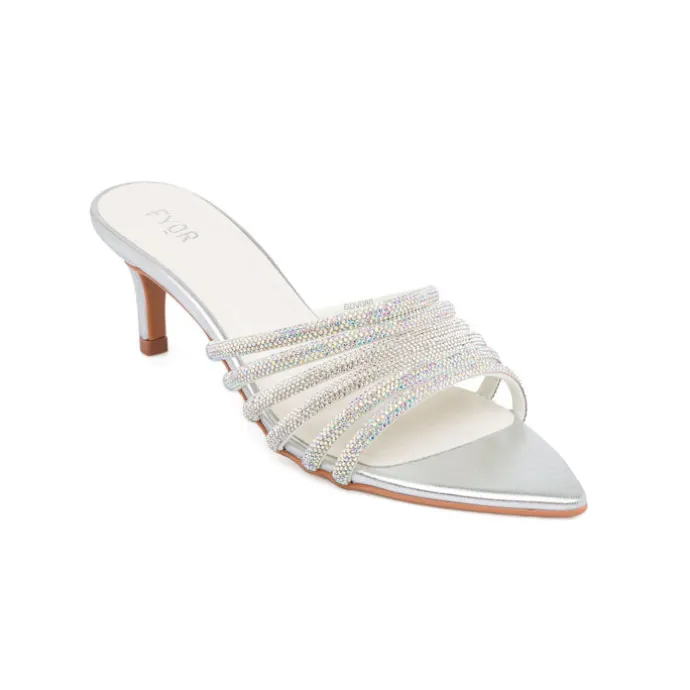 Diamante Strap Mule Sandal BDV 080