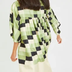 Emerald Mosaic Womens Round Neck Top TUN001