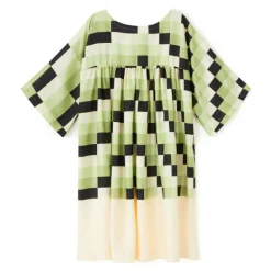 Emerald Mosaic Womens Round Neck Top TUN001