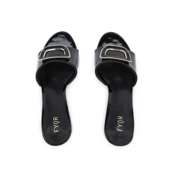Geometric Brooch Mule HL 225