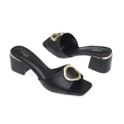 Golden Hoop Adorned Mule BCM 166