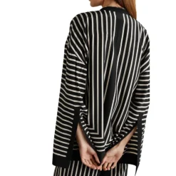 Graphic Stripe Pantsuit Monochrome Co-Ord Set CORD0014