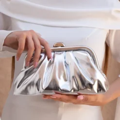 Metallic Slouchy Clutch AD 141