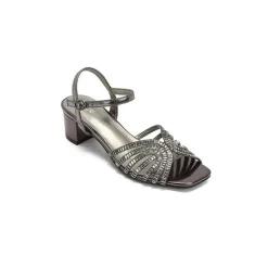 Metallic Strappy Block Heel HL 169