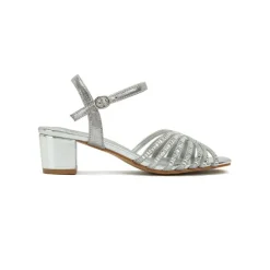 Metallic Strappy Block Heel HL 169