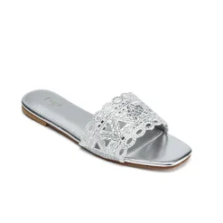Mirror Cut Embellished Slide Sandal MY 319