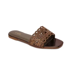 Mirror Cut Embellished Slide Sandal MY 319