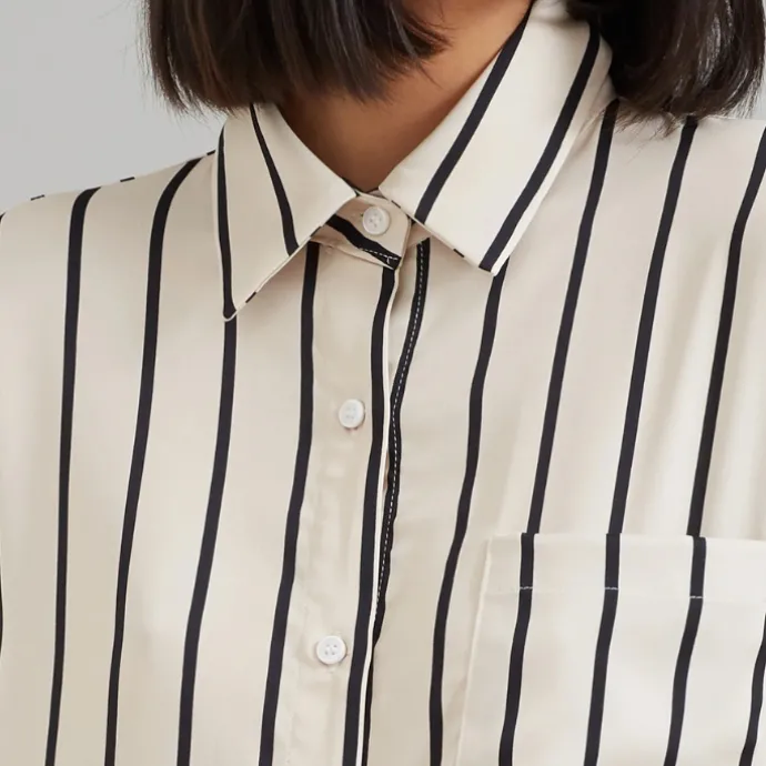 Open Button Collar Shirt Style Line Full Dress J5890