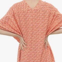 Peachy Abstract Bliss Kaftan J5872