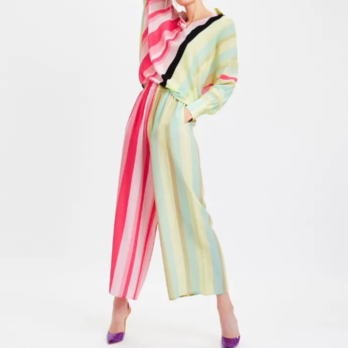 Premium Collar Cuff Shirt Style Two Face Co-Ord Set J5893