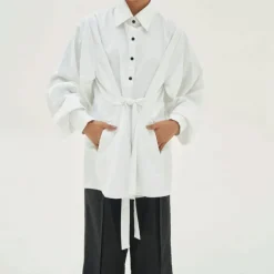 Premium White Cotton Shirt J7031