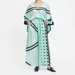Printed Two Pcs Coord Set Top Pant Dress CORD0012