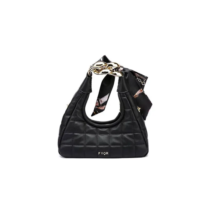 Quilted Mini Bag with scraf Detail HF 08