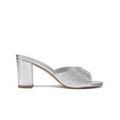 Shiny upper Embellished Mule HL 180