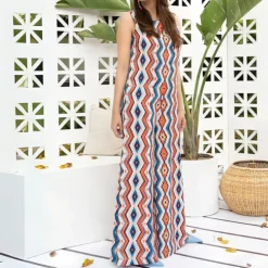 Sleeveless Zigzag Wonder JumpSuit JU5717