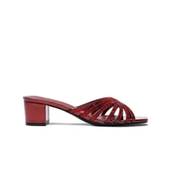 Square Diamante Heeled Sandal HL 122