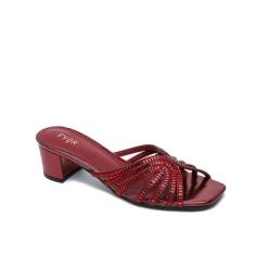 Square Diamante Heeled Sandal HL 122