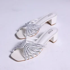 Square Diamante Heeled Sandal HL 122