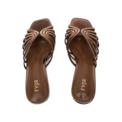 Square Diamante Heeled Sandal HL 122