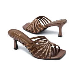 Square Diamante Heeled Sandal HL 170