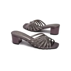 Square Diamante Heeled Sandal HL 122