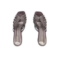 Square Diamante Heeled Sandal HL 122