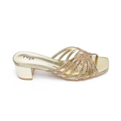 Square Diamante Heeled Sandal HL 122