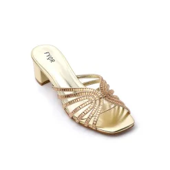 Square Diamante Heeled Sandal HL 122