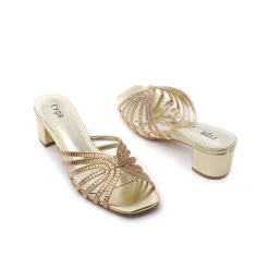 Square Diamante Heeled Sandal HL 122