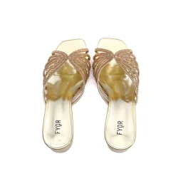 Square Diamante Heeled Sandal HL 122