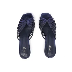 Square Diamante Heeled Sandal HL 122