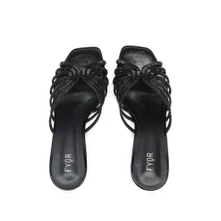 Square Diamante Heeled Sandal HL 122