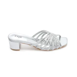 Square Diamante Heeled Sandal HL 122