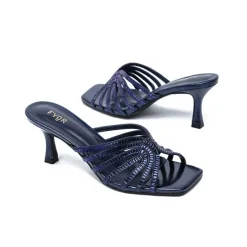 Square Diamante Heeled Sandal HL 170