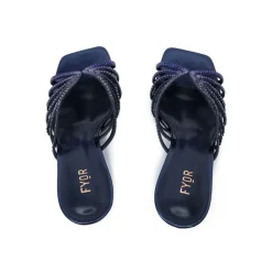 Square Diamante Heeled Sandal HL 170
