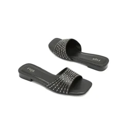 Square Diamante Slip-On Sandal HL 171