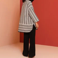 Striped Printed Occasion Wear Top + Bottom Sets CORD0016